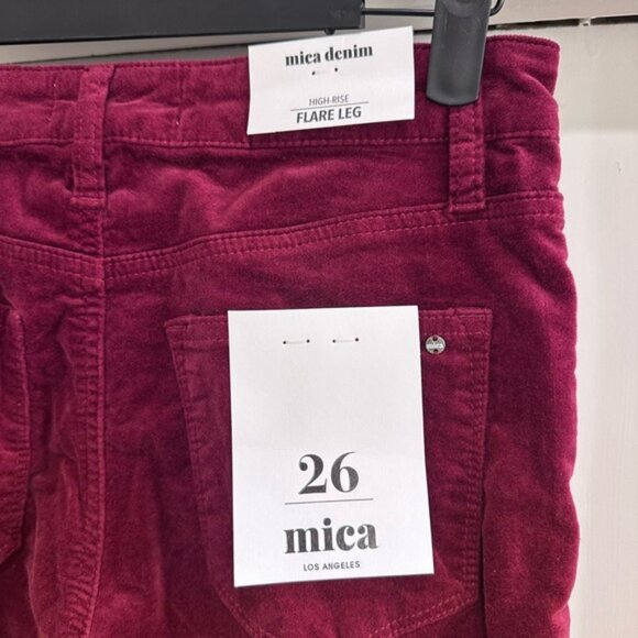 Mica High Rise Velvet Flare Jeans - Picture 4 of 4